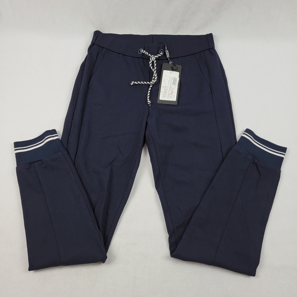 NWT Tuzzi navy heavy dress joggers with pockets Designed in Germany - Picture 1 of 6
